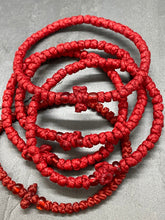 Load image into Gallery viewer, Religious Bracelet Hand Made of Waxed Wool Cord Koboskini with Beads KBS1