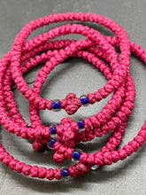 Load image into Gallery viewer, Religious Bracelet Hand Made of Waxed Wool Cord Koboskini with Beads KBS1