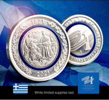 Load image into Gallery viewer, 200 Year Greek Independence Commemorative  Coin