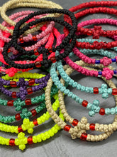 Load image into Gallery viewer, Religious Bracelet Hand Made of Waxed Wool Cord Koboskini with Beads KBS1
