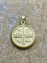 Load image into Gallery viewer, 14k Gold Pendant Konstantinata Double Sided GK3
