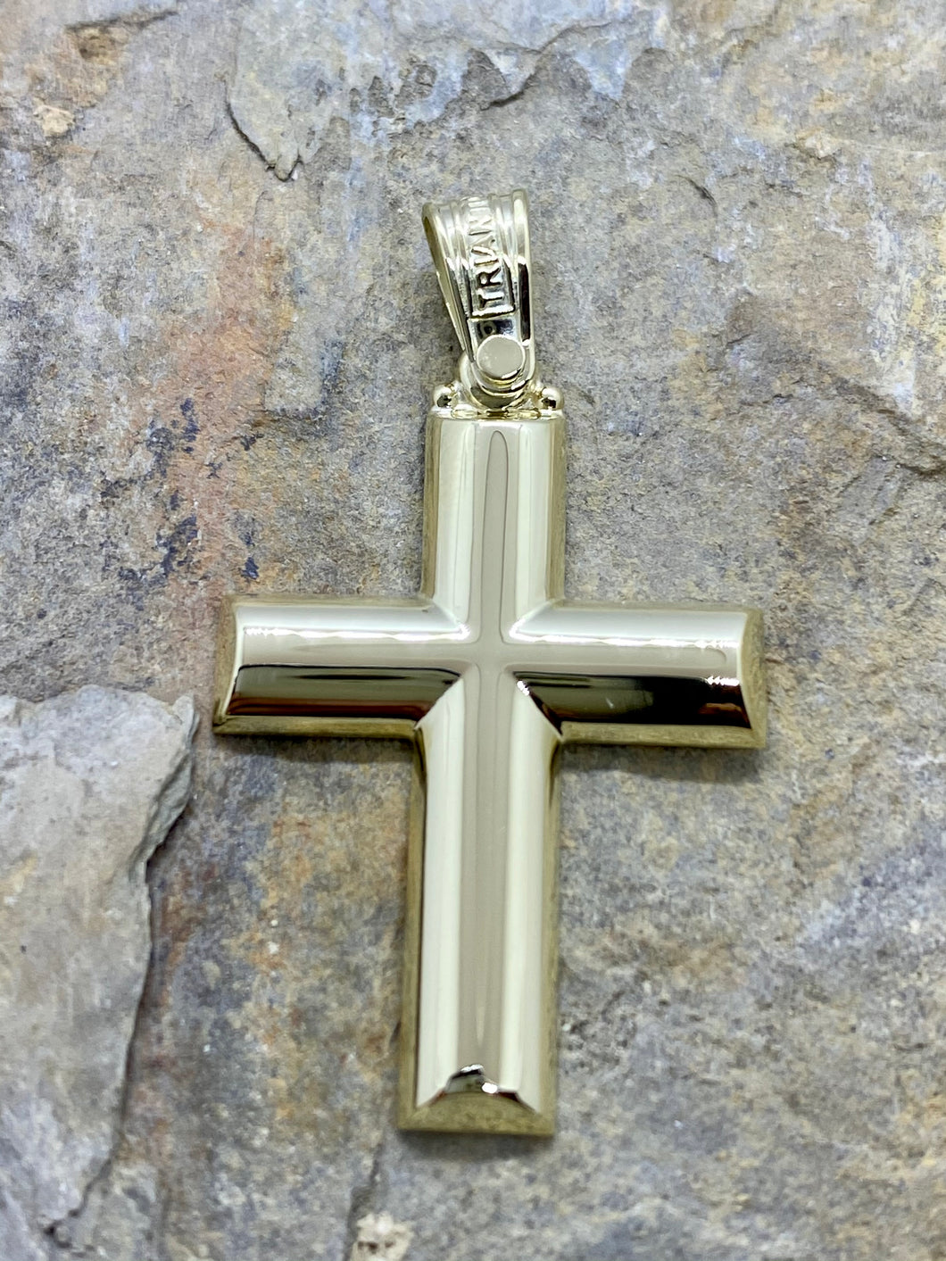 Triantos 14k Polished Yellow Gold Cross 44