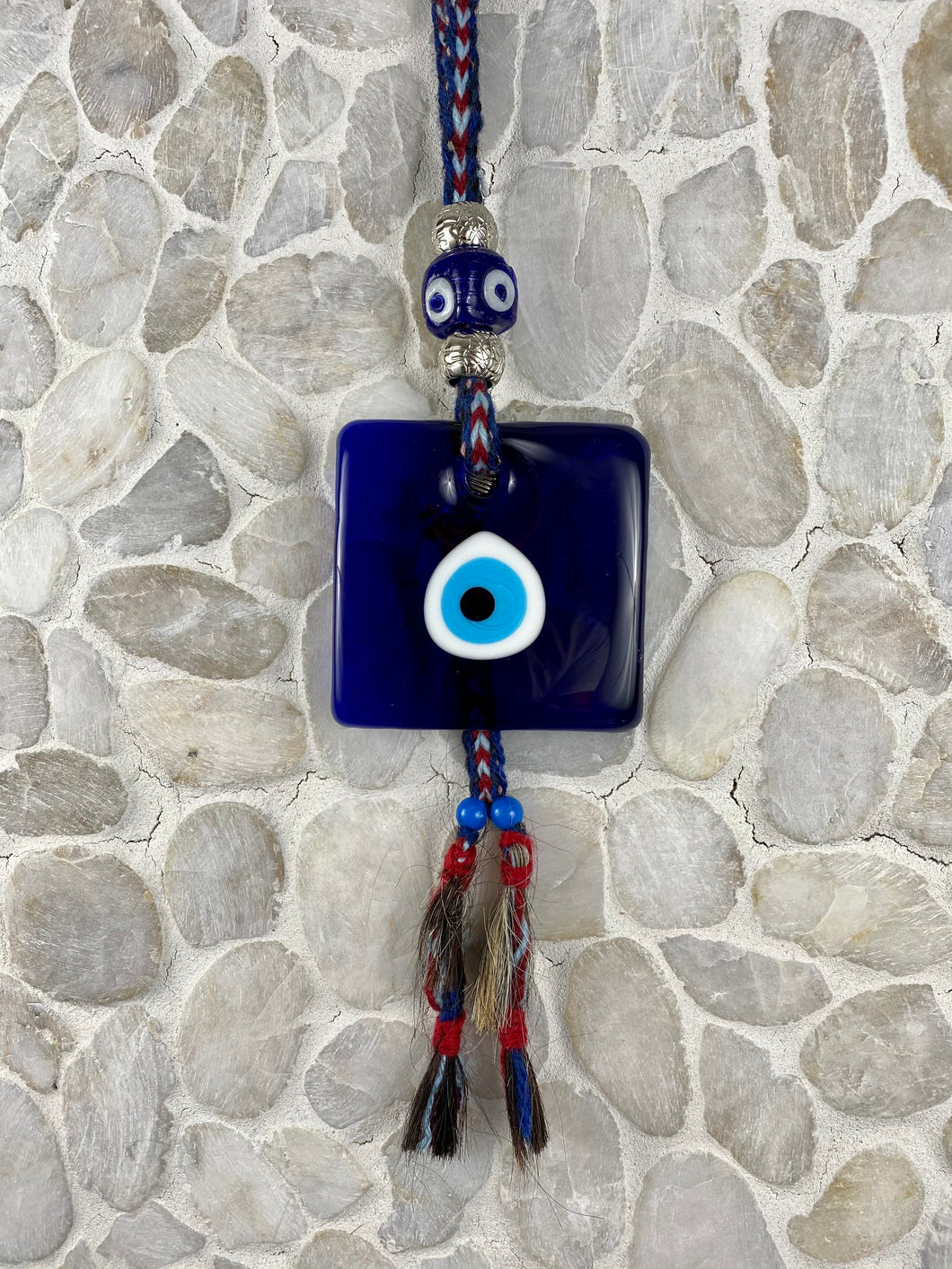 Hand Made Square Glass Evil Eye Mati M8