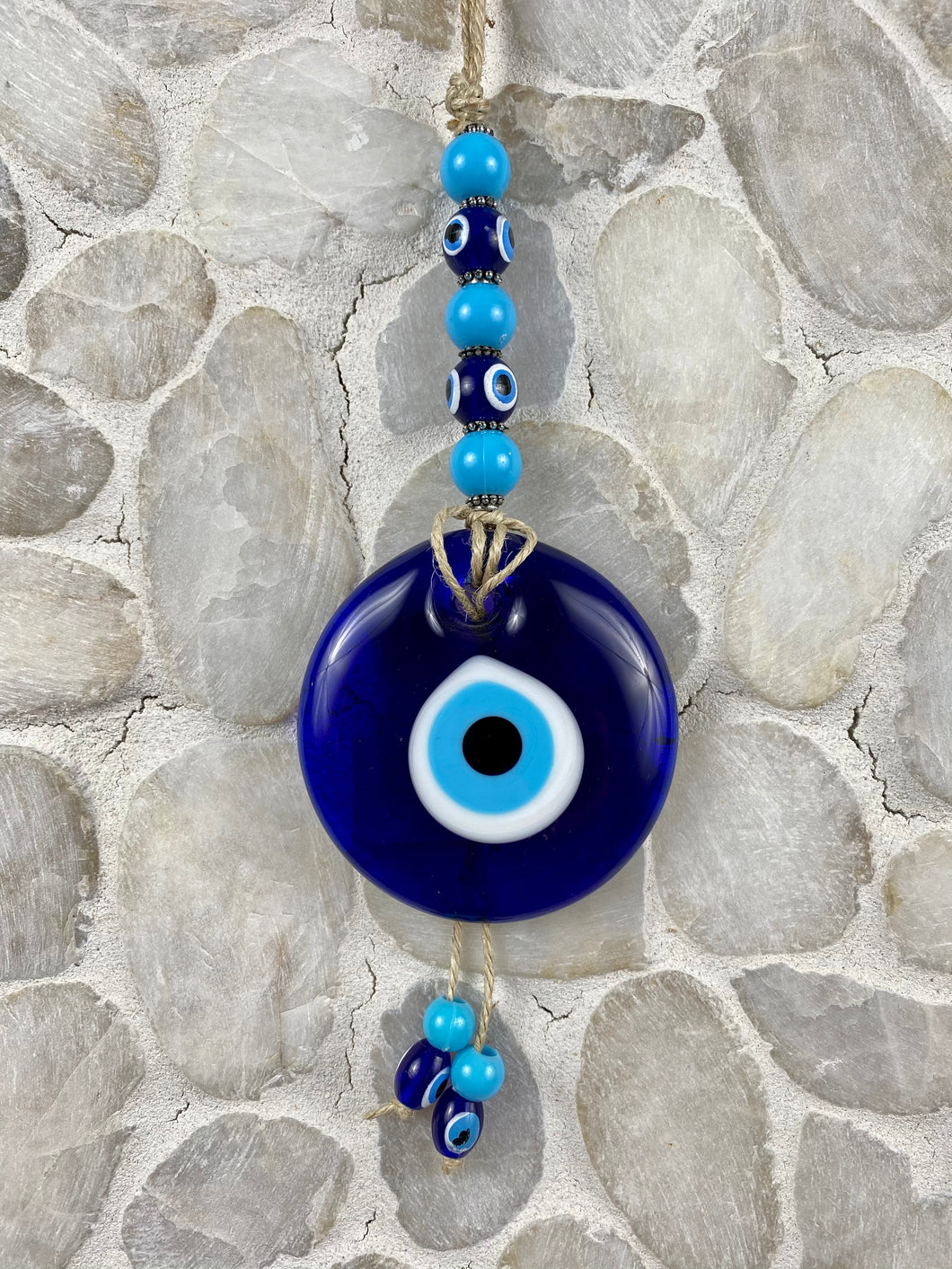 Hand Made Glass Evil Eye Mati Macrame SM2