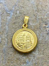 Load image into Gallery viewer, 14k Gold Pendant Konstantinata Double Sided GK2
