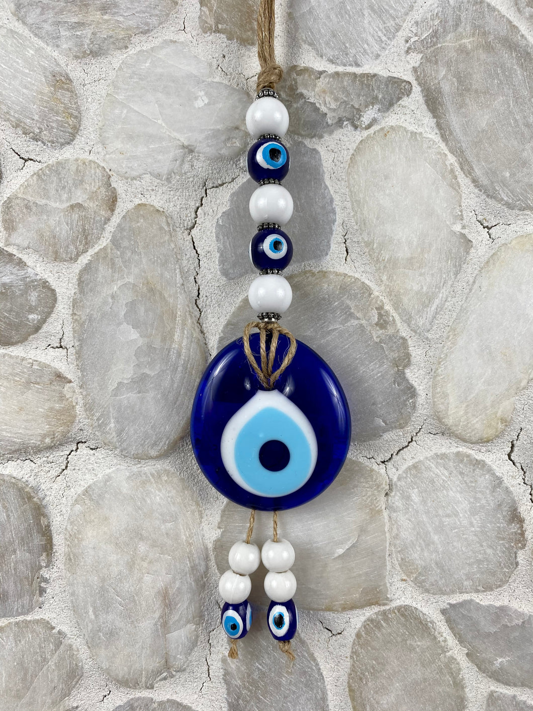 Hand Made Glass Evil Eye Mati Macrame SM9