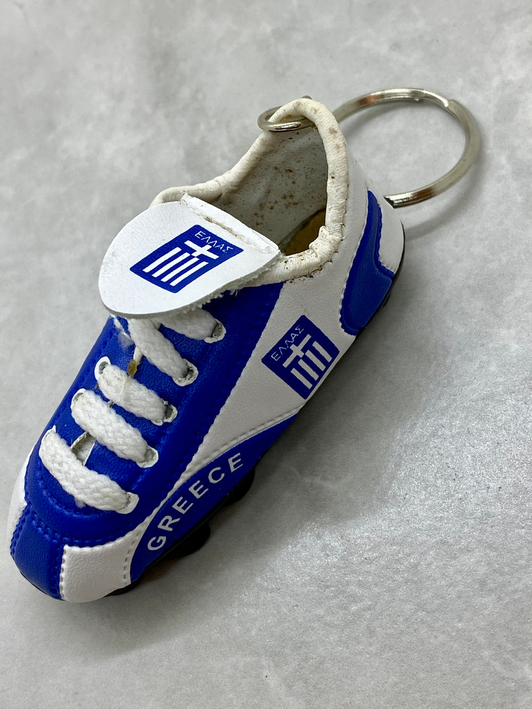 Greece Soccer Shoe Keychain GK3