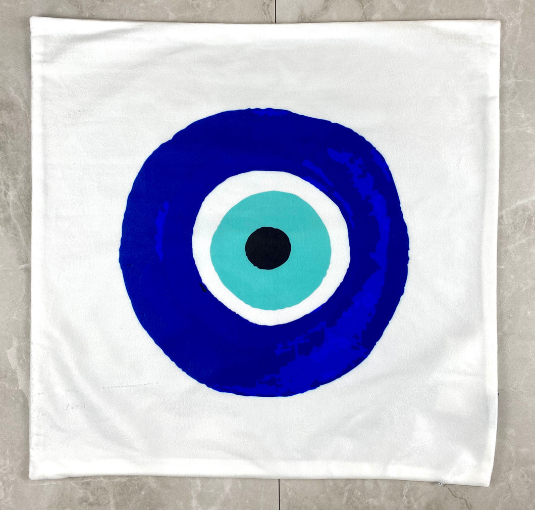 Fabric Pillow Case with Evil Eye Print MP3