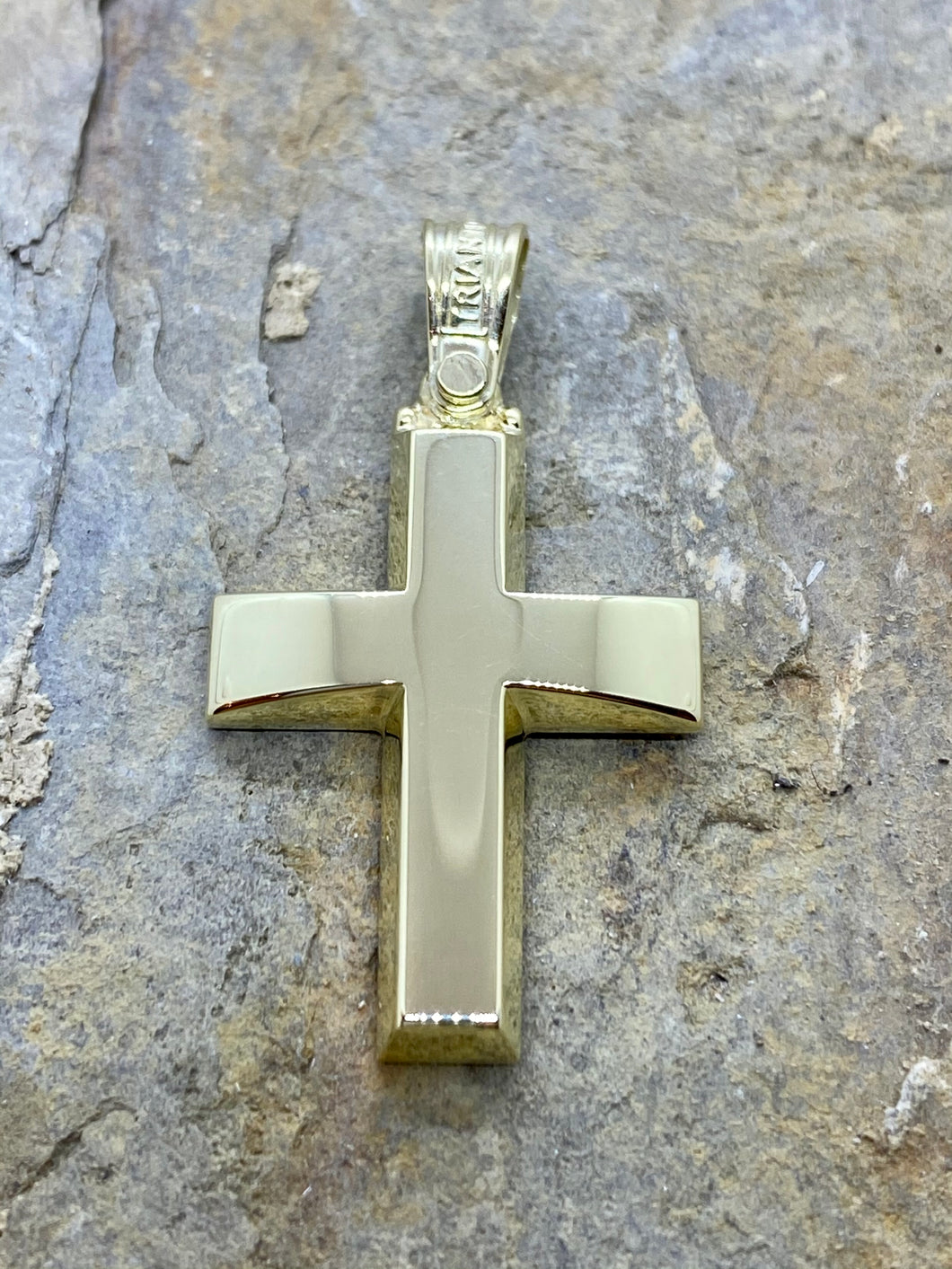 Triantos 14k Polished Yellow Gold Cross 19