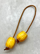 Load image into Gallery viewer, Yellow and White with Suede Cord Begleri B7
