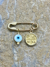 Load image into Gallery viewer, 14k Gold Filaxto with Double Sided Konstantinata Pendant GF4
