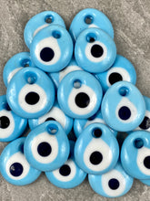 Load image into Gallery viewer, Hand Painted Ceramic Baby Blue Evil Eye  EYB1
