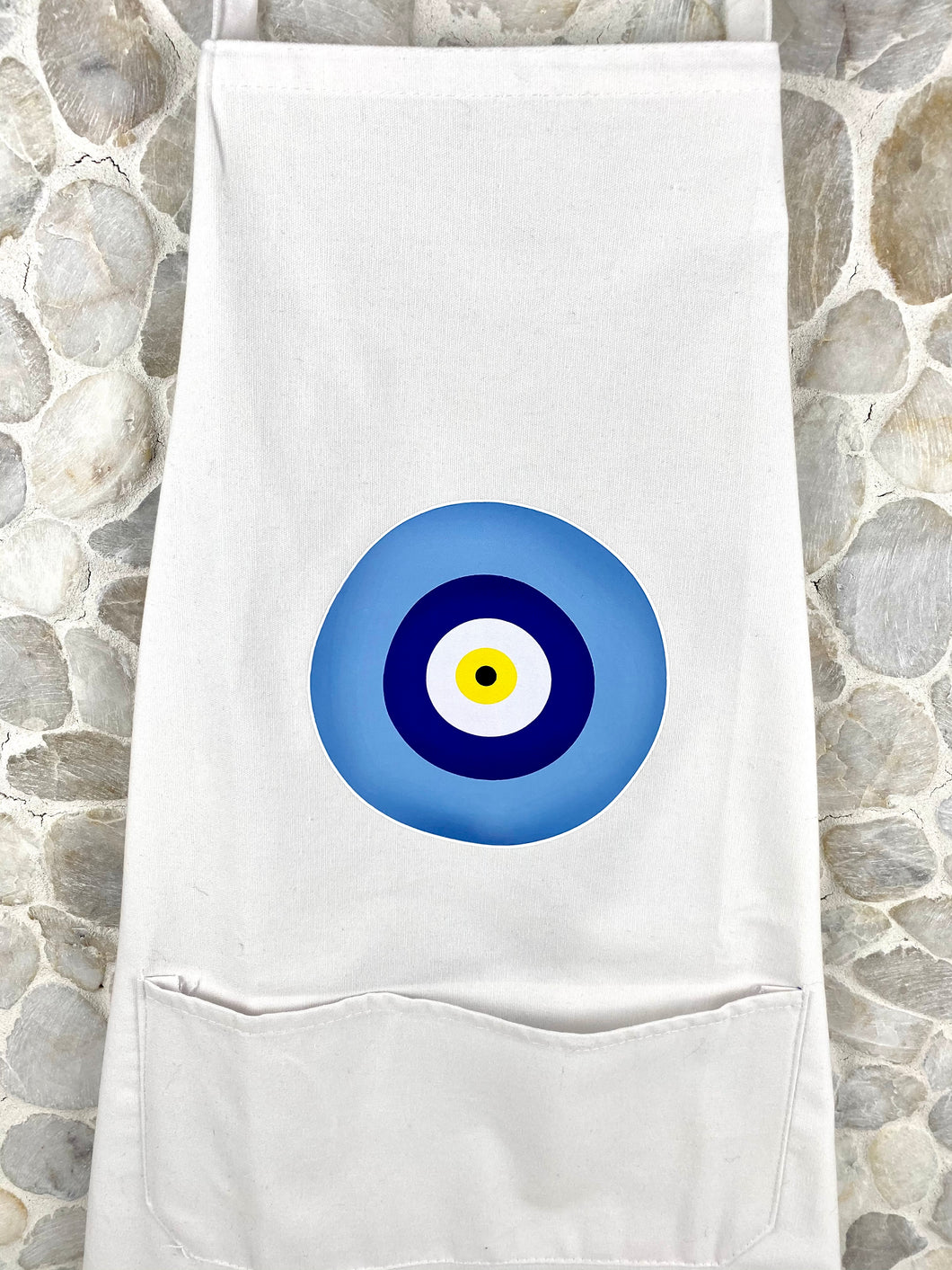 Single Evil Eye Print Apron AP3