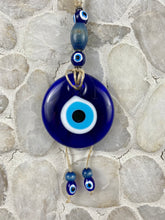 Load image into Gallery viewer, Hand Made Glass Evil Eye Mati Macrame SM3
