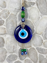Load image into Gallery viewer, Hand Made Glass Evil Eye Mati Macrame SM3
