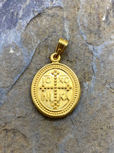 Load image into Gallery viewer, 14k Yellow Gold  Konstantinato Double Sided Pendant GK8

