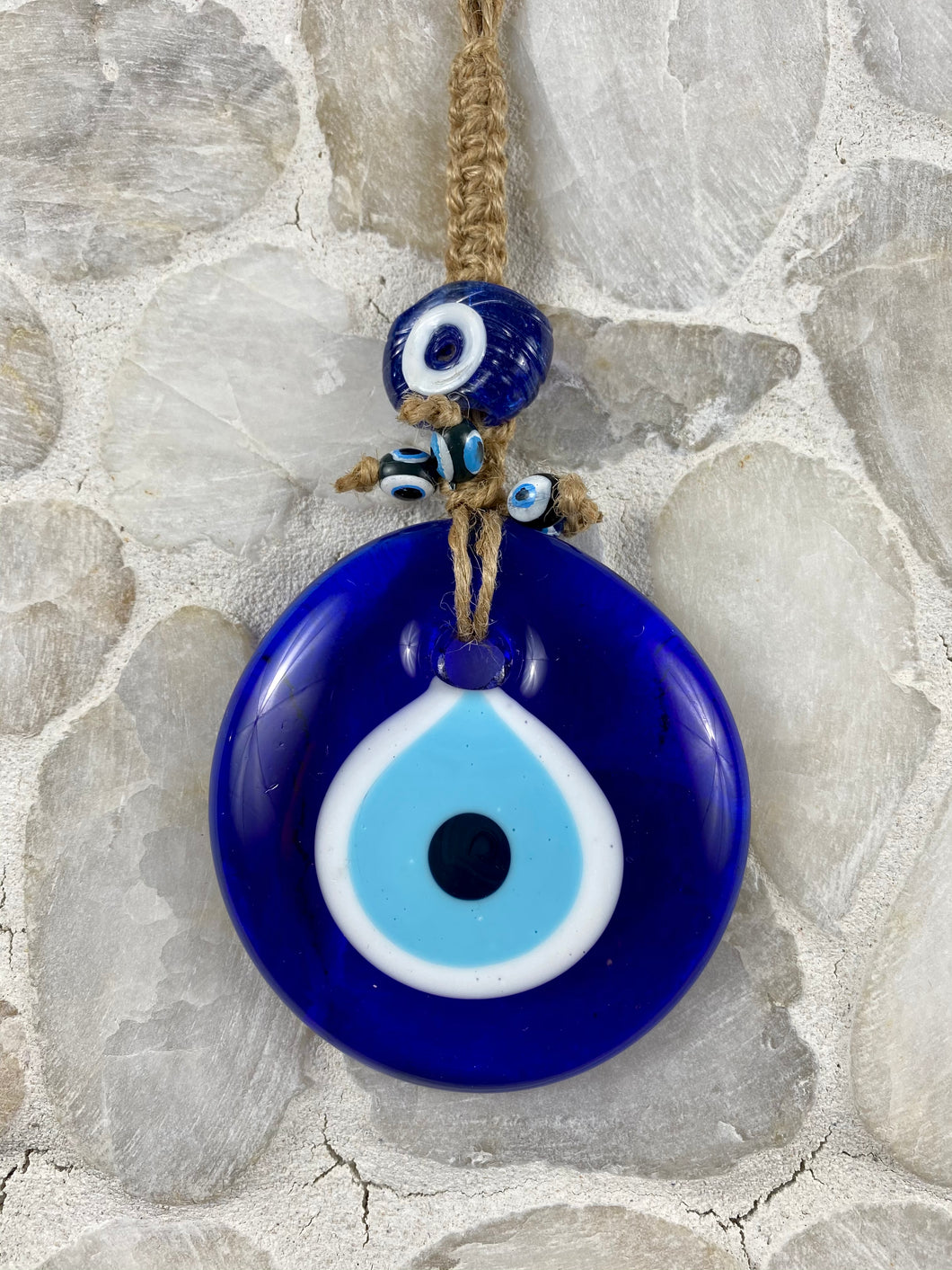 Hand Made Glass Evil Eye Mati Macrame SM5