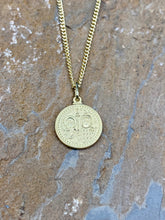 Load image into Gallery viewer, 14K Gold Double Sided Konstantinata Pendant
